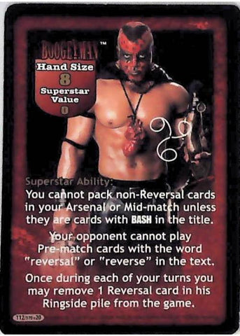 Raw Deal CCG | The Boogeyman Superstar Card - Great American Bash | The Nerd Merchant