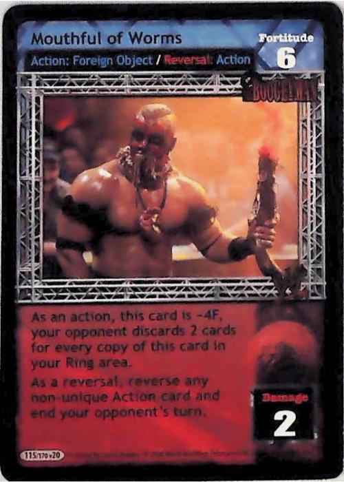 Raw Deal CCG | Mouthful of Worms - Great American Bash | The Nerd Merchant