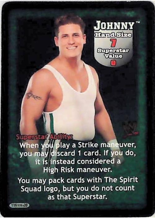 Raw Deal CCG | Johnny Superstar Card - Great American Bash | The Nerd Merchant