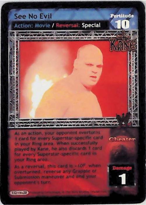 Raw Deal CCG | See No Evil - Great American Bash | The Nerd Merchant