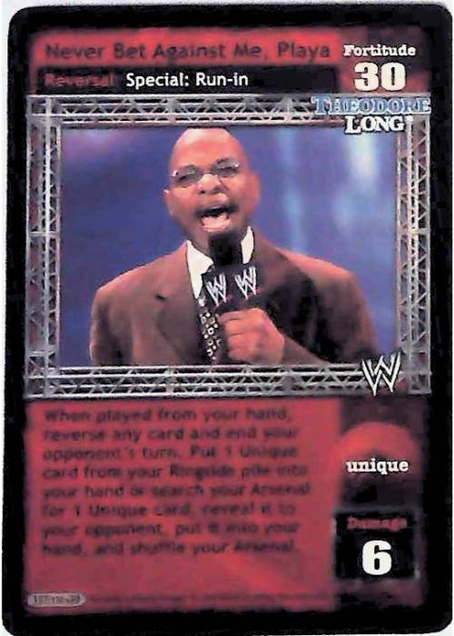 Raw Deal CCG | Never Bet Against Me, Playa - Great American Bash | The Nerd Merchant