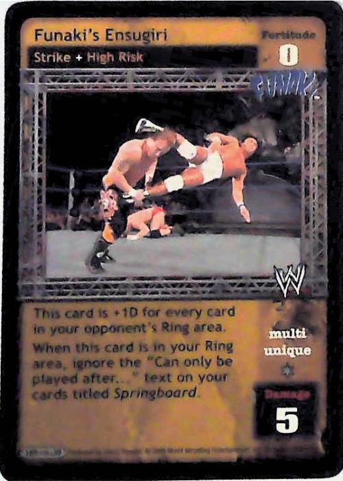 Raw Deal CCG | Funaki’s Ensugiri - Great American Bash | The Nerd Merchant