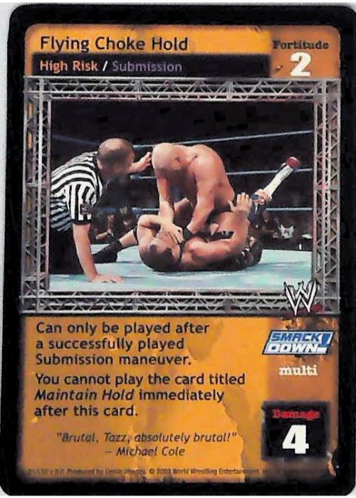 Raw Deal CCG | Flying Choke Hold - Insurrextion | The Nerd Merchant