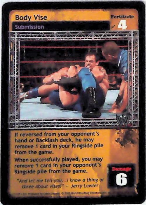 Raw Deal CCG | Body Vise - Insurrextion | The Nerd Merchant