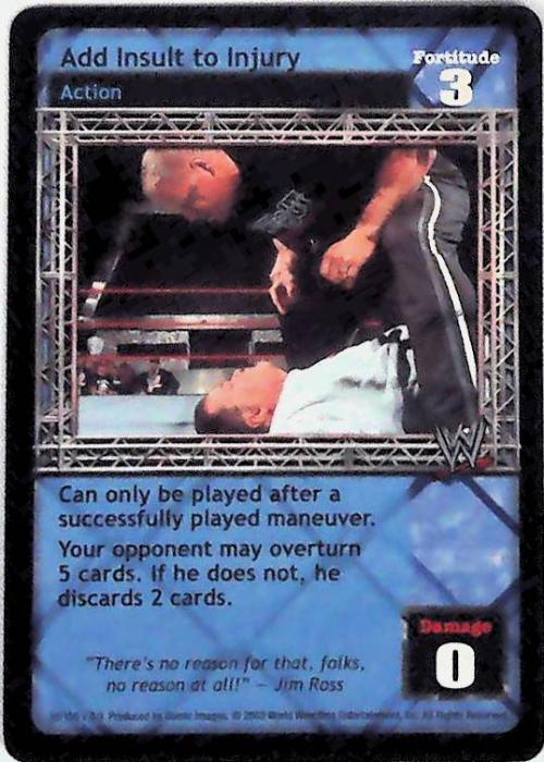 Raw Deal CCG | Add Insult to Injury - Insurrextion | The Nerd Merchant