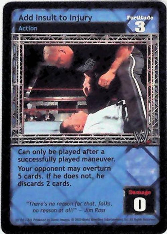 Raw Deal CCG | Add Insult to Injury - Insurrextion | The Nerd Merchant