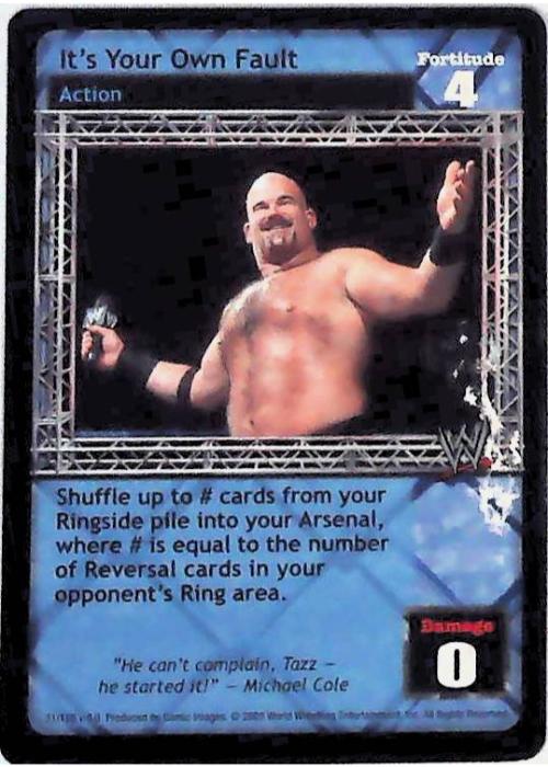 Raw Deal CCG | It’s Your Own Fault - Insurrextion | The Nerd Merchant