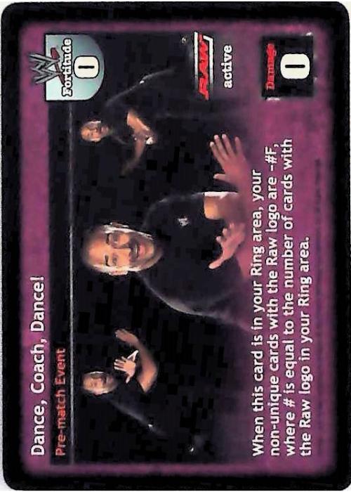 Raw Deal CCG | Dance, Coach, Dance! - Insurrextion | The Nerd Merchant