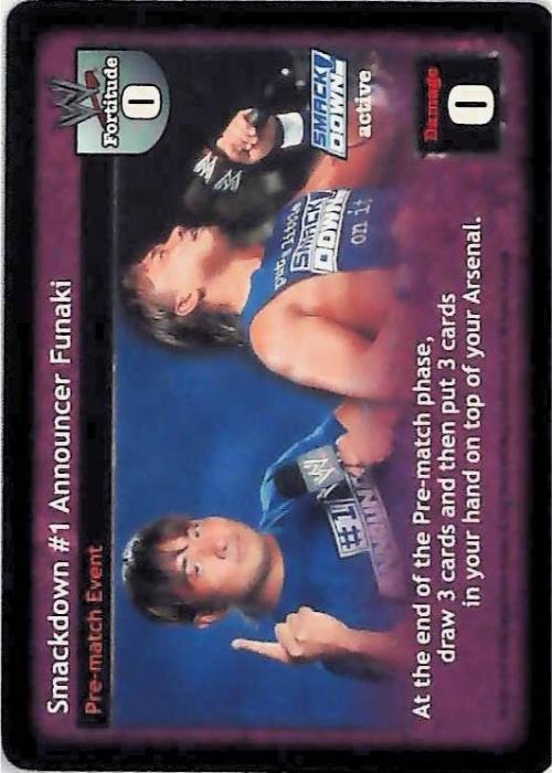 Raw Deal CCG | Smackdown #1 Announcer Funaki - Insurrextion | The Nerd Merchant
