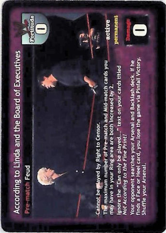 Raw Deal CCG | According to Linda and the Board of Executives - Insurrextion | The Nerd Merchant