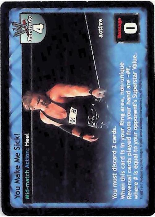Raw Deal CCG | You Make Me Sick! - Insurrextion | The Nerd Merchant