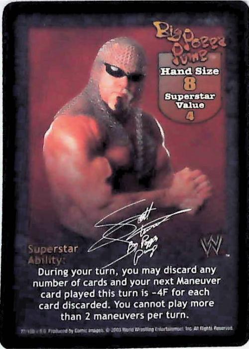 Raw Deal CCG | Big Poppa Pump Superstar Card (Foil) - Insurrextion | The Nerd Merchant