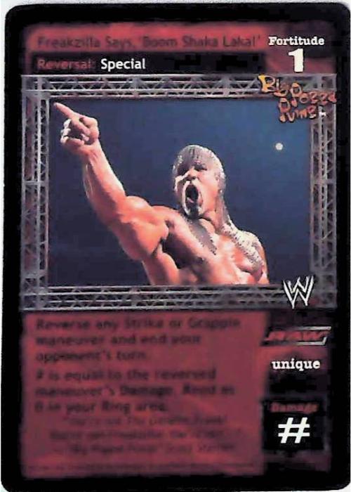 Raw Deal CCG | Freakzilla Says, ‘Boom Shaka Laka!’ (Foil) - Insurrextion | The Nerd Merchant