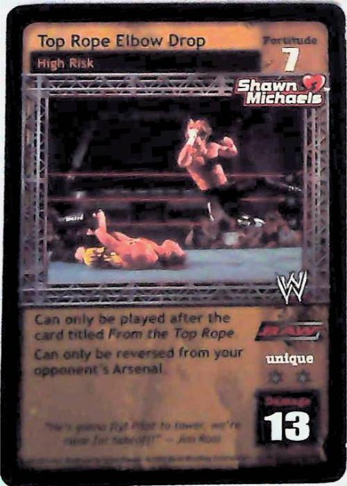 Raw Deal CCG | Top Rope Elbow Drop (Foil) - Insurrextion | The Nerd Merchant