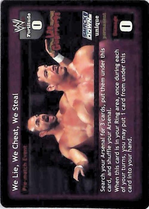 Raw Deal CCG | We Lie, We Cheat, We Steal - Insurrextion | The Nerd Merchant
