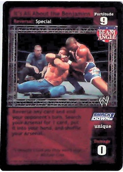 Raw Deal CCG | It’s All About the Benjamins (Foil) - Insurrextion | The Nerd Merchant