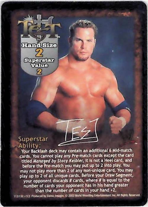 Raw Deal CCG | Test Superstar Card - Insurrextion | The Nerd Merchant