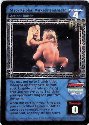 Raw Deal CCG | Stacy Keibler, Marketing Manager - Insurrextion | The Nerd Merchant