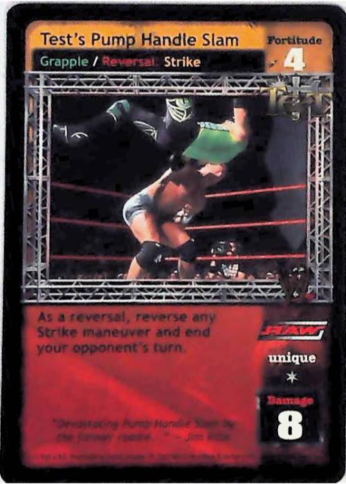 Raw Deal CCG | Test’s Pump Handle Slam - Insurrextion | The Nerd Merchant