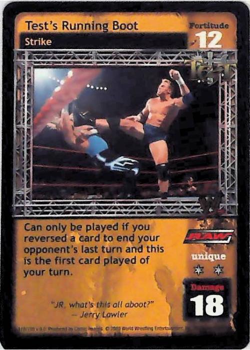 Raw Deal CCG | Test’s Running Boot - Insurrextion | The Nerd Merchant