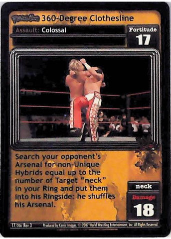 Raw Deal CCG | Revolution 360-Degree Clothesline - Revloution 3: Judgement Day | The Nerd Merchant