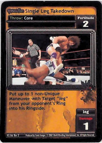 Raw Deal CCG | Revolution Single Leg Takedown - Revloution 3: Judgement Day | The Nerd Merchant
