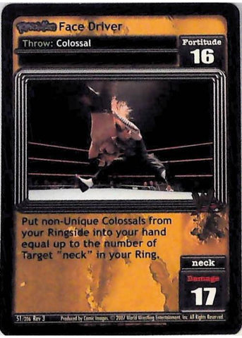 Raw Deal CCG | Revolution Face Driver - Revloution 3: Judgement Day | The Nerd Merchant