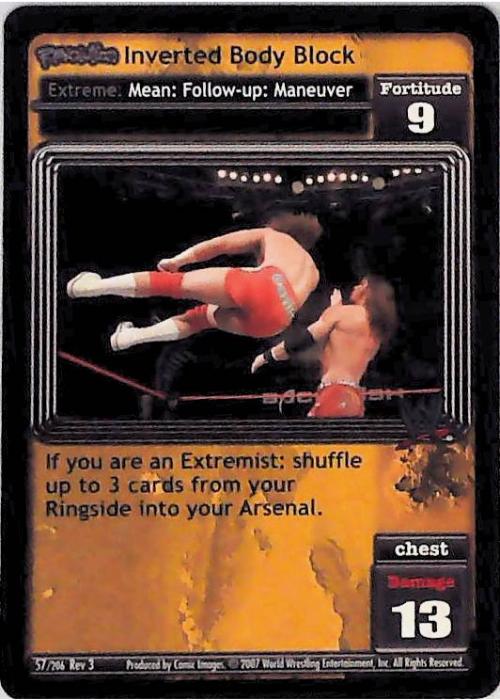 Raw Deal CCG | Revolution Inverted Body Block - Revloution 3: Judgement Day | The Nerd Merchant