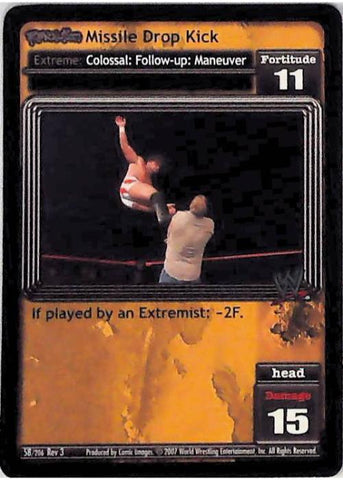 Raw Deal CCG | Revolution Missile Drop Kick - Revloution 3: Judgement Day | The Nerd Merchant