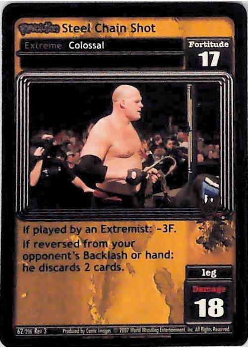 Raw Deal CCG | Revolution Steel Chain Shot - Revloution 3: Judgement Day | The Nerd Merchant