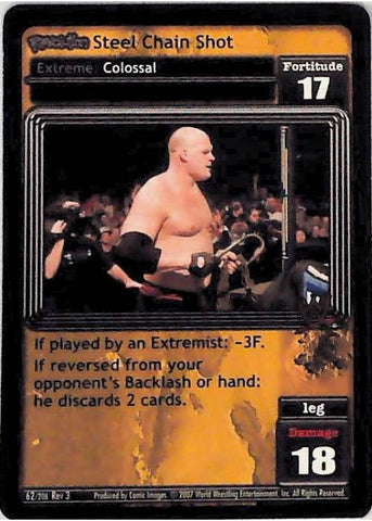 Raw Deal CCG | Revolution Steel Chain Shot - Revloution 3: Judgement Day | The Nerd Merchant