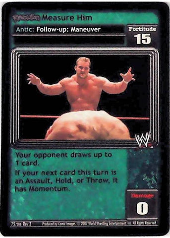 Raw Deal CCG | Revolution Measure Him - Revloution 3: Judgement Day | The Nerd Merchant