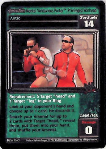 Raw Deal CCG | Revolution Montel Vontavious Porter™: Privileged Warhead - Revloution 3: Judgement Day | The Nerd Merchant