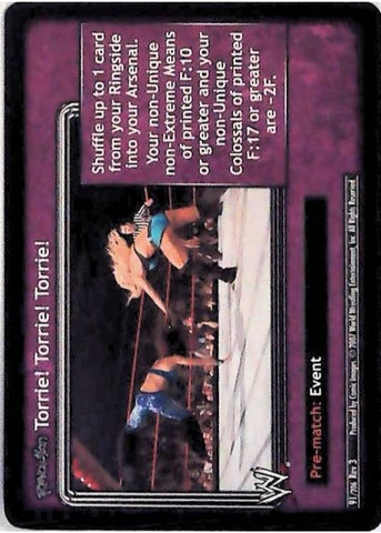 Raw Deal CCG | Revolution Torrie! Torrie! Torrie! - Revloution 3: Judgement Day | The Nerd Merchant