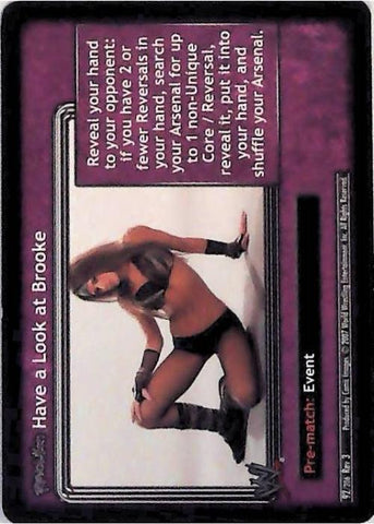 Raw Deal CCG | Revolution Have a Look at Brooke - Revloution 3: Judgement Day | The Nerd Merchant