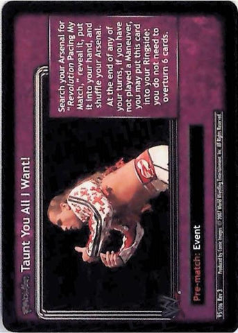 Raw Deal CCG | Revolution Taunt You All I Want! - Revloution 3: Judgement Day | The Nerd Merchant