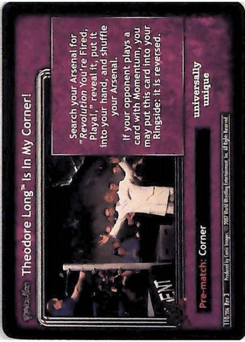 Raw Deal CCG | Revolution Theodore Long Is In My Corner! - Revloution 3: Judgement Day | The Nerd Merchant