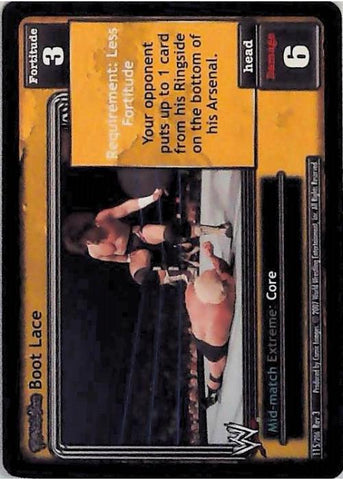 Raw Deal CCG | Revolution Boot Lace - Revloution 3: Judgement Day | The Nerd Merchant