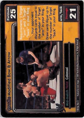 Raw Deal CCG | Revolution Modified Bow & Arrow - Revloution 3: Judgement Day | The Nerd Merchant