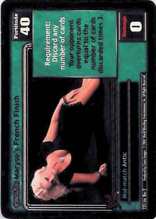 Raw Deal CCG | Revolution Maryse’s French Finish - Revloution 3: Judgement Day | The Nerd Merchant