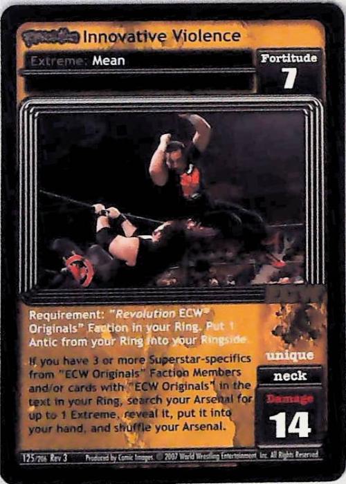 Raw Deal CCG | Revolution Innovative Violence - Revloution 3: Judgement Day | The Nerd Merchant