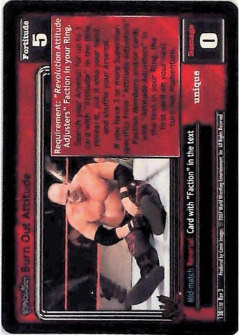 Raw Deal CCG | Revolution Burn Out Attitude - Revloution 3: Judgement Day | The Nerd Merchant