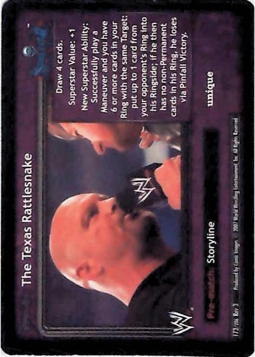 Raw Deal CCG | Revolution The Texas Rattlesnake - Revloution 3: Judgement Day | The Nerd Merchant