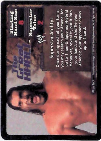 Raw Deal CCG | Revolution The Great Khali Superstar Card (Foil) - Revloution 3: Judgement Day | The Nerd Merchant