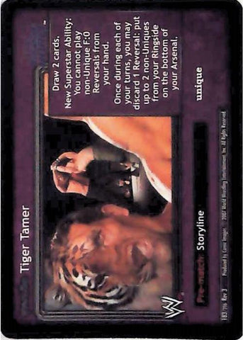 Raw Deal CCG | Revolution Tiger Tamer - Revloution 3: Judgement Day | The Nerd Merchant