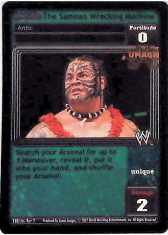 Raw Deal CCG | Revolution The Samoan Wrecking Machine (Foil) - Revloution 3: Judgement Day | The Nerd Merchant