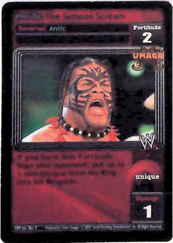 Raw Deal CCG | Revolution The Samoan Scream (Foil) - Revloution 3: Judgement Day | The Nerd Merchant