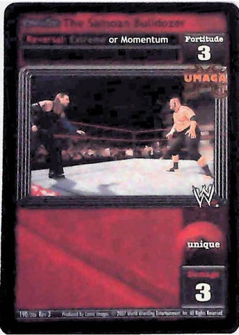 Raw Deal CCG | Revolution The Samoan Bulldozer (Foil) - Revloution 3: Judgement Day | The Nerd Merchant