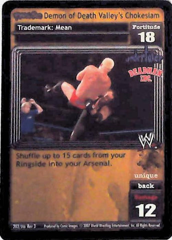 Raw Deal CCG | Revolution Demon of Death Valley’s Chokeslam (Foil) - Revloution 3: Judgement Day | The Nerd Merchant