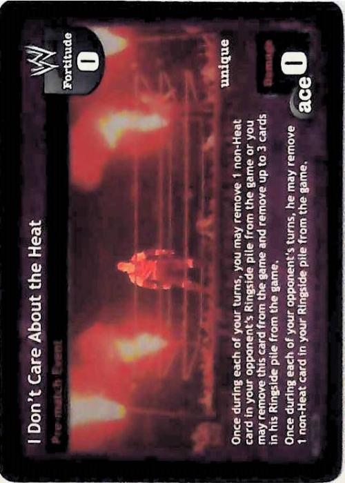 Raw Deal CCG | I Don’t Care About the Heat - Lethal Library Holiday Collection | The Nerd Merchant